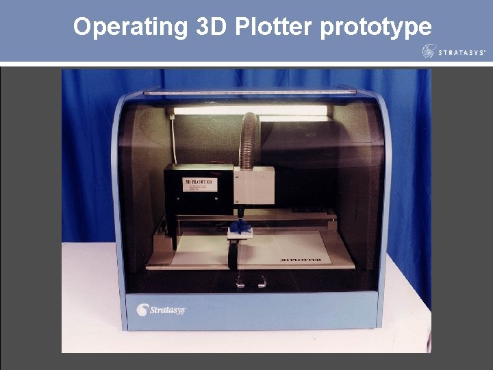 Operating 3 D Plotter prototype 