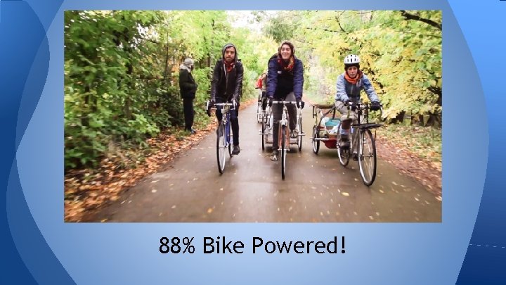 88% Bike Powered! 