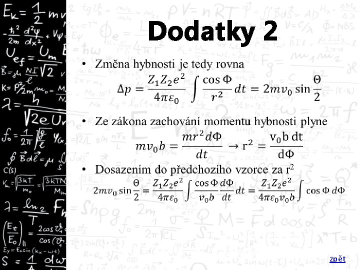 Dodatky 2 zpět 