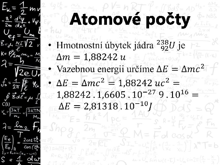Atomové počty • 