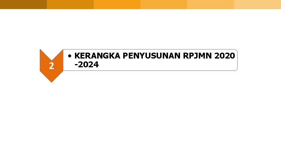 2 • KERANGKA PENYUSUNAN RPJMN 2020 -2024 