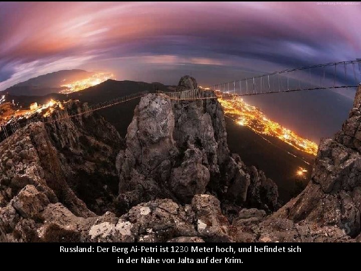 Russland: Der Berg Ai-Petri ist 1230 Meter hoch, und befindet sich in der Nähe