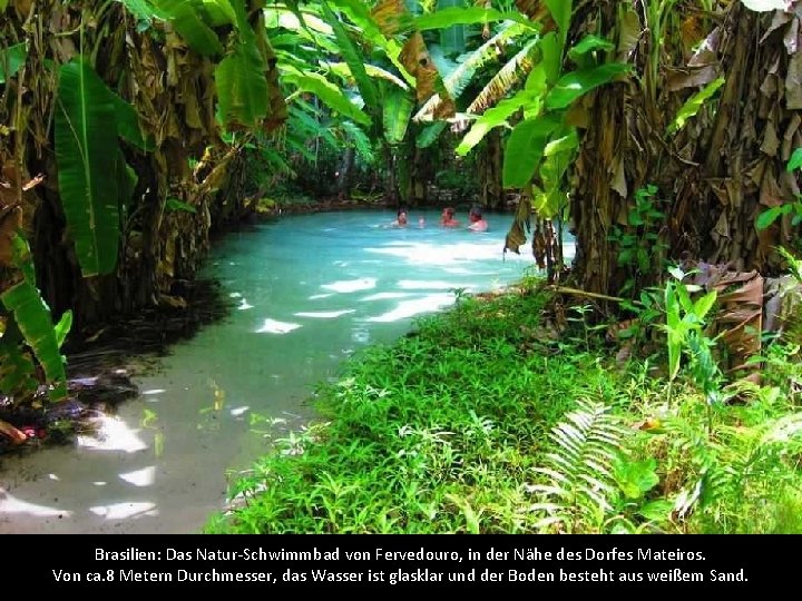 Brasilien: Das Natur-Schwimmbad von Fervedouro, in der Nähe des Dorfes Mateiros. Von ca. 8