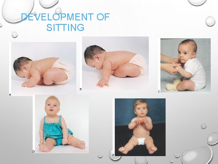 DEVELOPMENT OF SITTING 