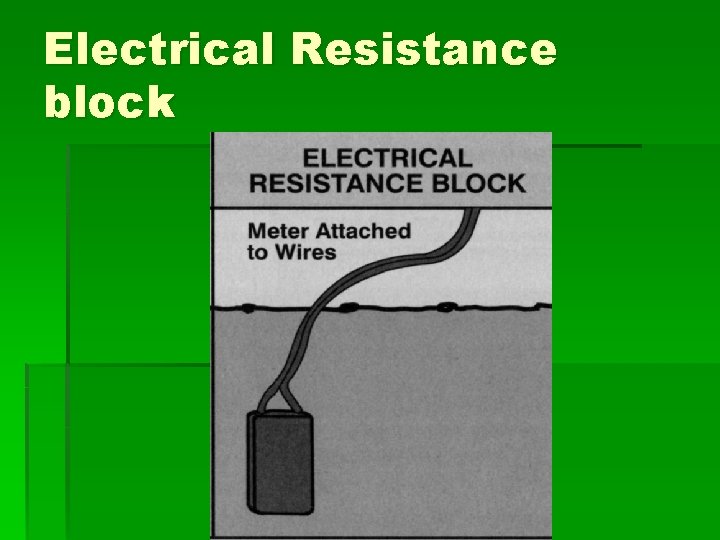 Electrical Resistance block 