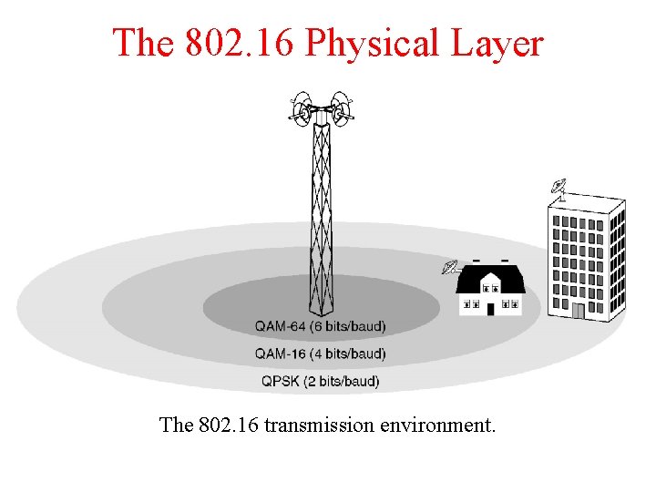 The 802. 16 Physical Layer The 802. 16 transmission environment. 