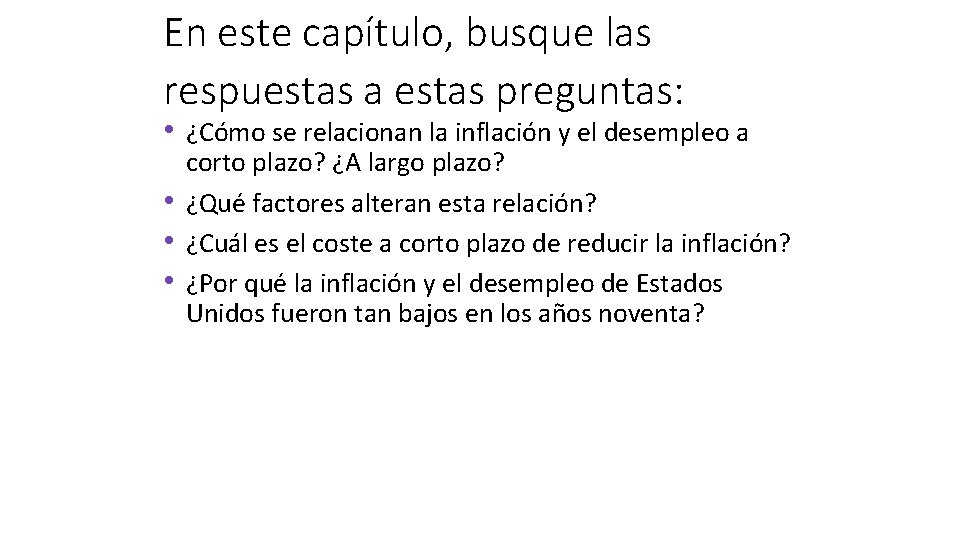 En este capítulo, busque las respuestas a estas preguntas: • ¿Cómo se relacionan la