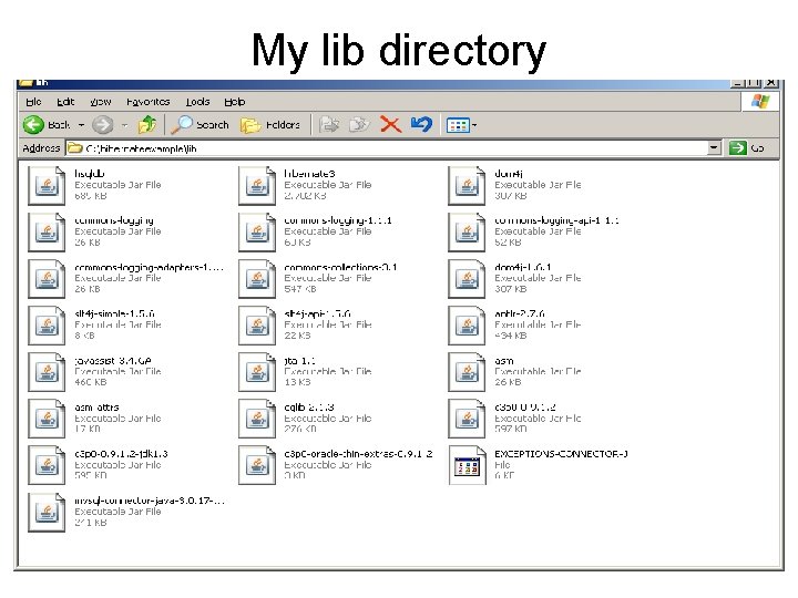 My lib directory 