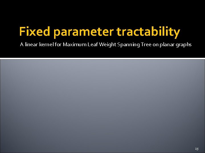 Fixed parameter tractability A linear kernel for Maximum Leaf Weight Spanning Tree on planar
