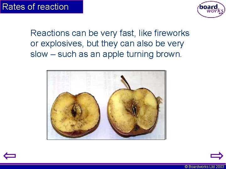 Rates of reaction Reactions can be very fast, like fireworks or explosives, but they