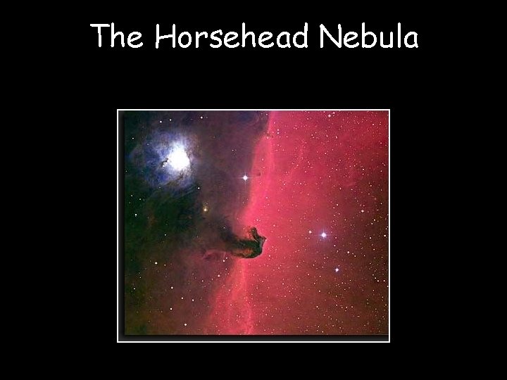 The Horsehead Nebula 