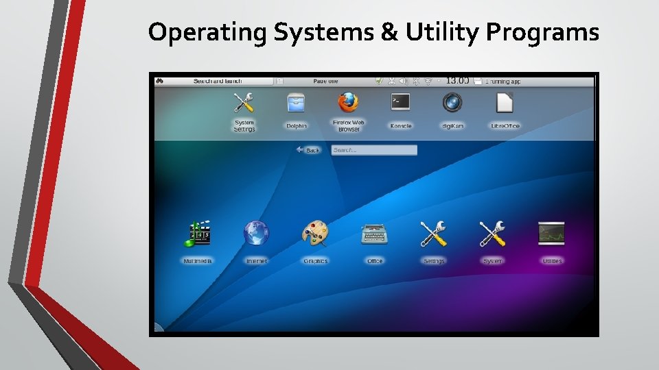 Operating Systems & Utility Programs 