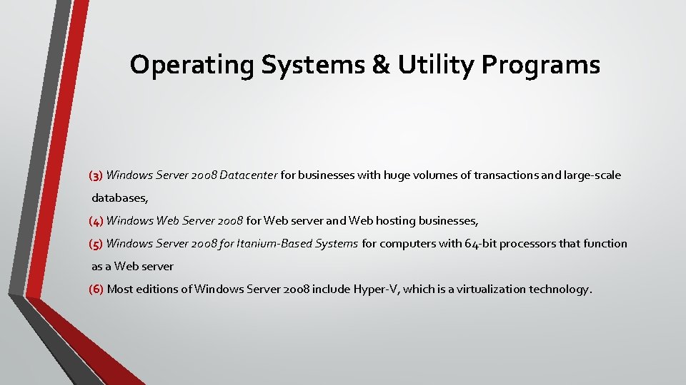 Operating Systems & Utility Programs (3) Windows Server 2008 Datacenter for businesses with huge