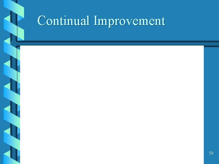 Continual Improvement 59 