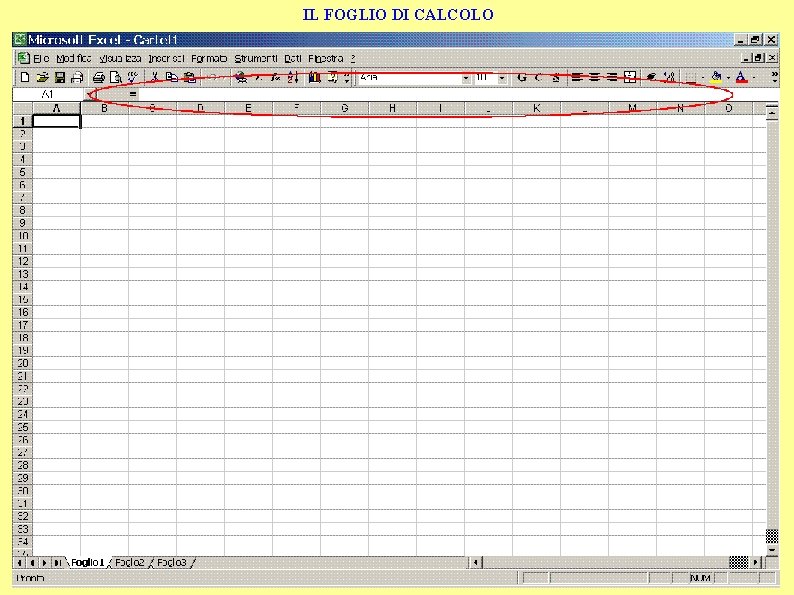 IL FOGLIO DI CALCOLO 