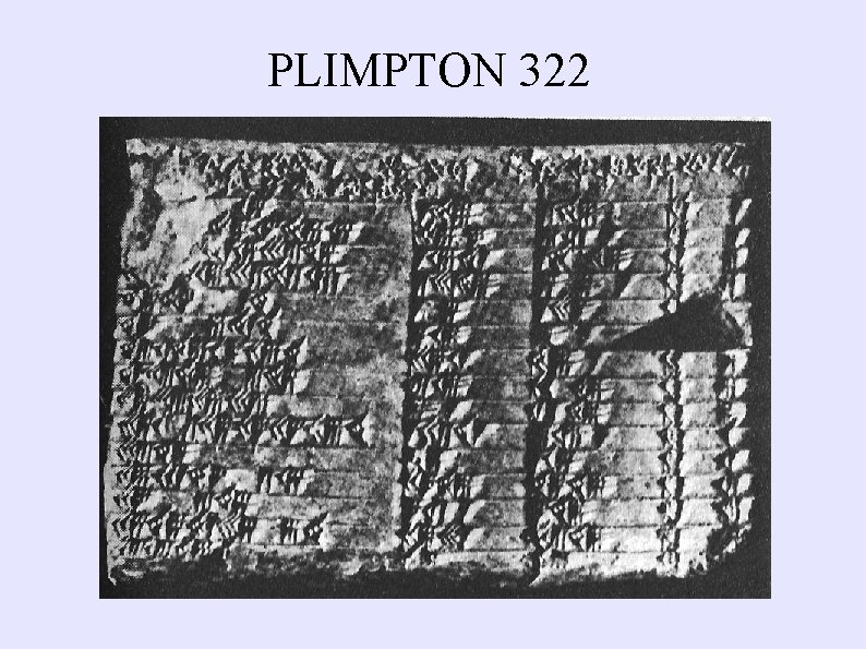 PLIMPTON 322 