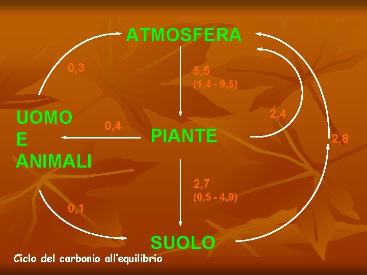 ATMOSFERA 0, 3 5, 5 (1, 4 - 9, 5) UOMO E ANIMALI 0,