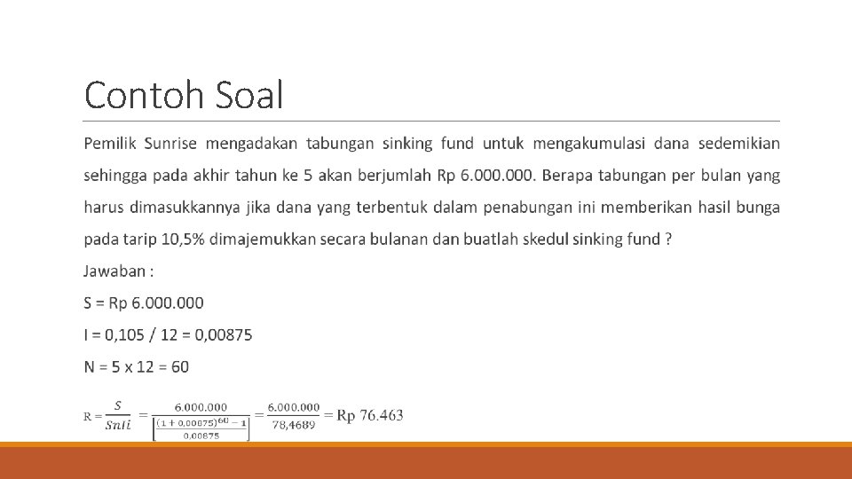 Contoh Soal 