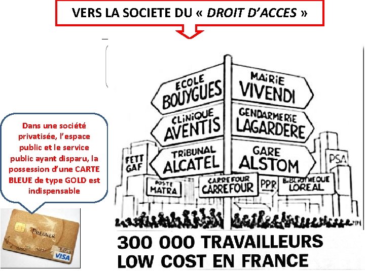 VERS LA SOCIETE DU « DROIT D’ACCES » Dans une société privatisée, l’espace public VERS LA SOCIETE DU « DROIT D’ACCES » Dans une société privatisée, l’espace public