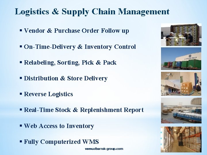 Logistics & Supply Chain Management § Vendor & Purchase Order Follow up § On-Time-Delivery