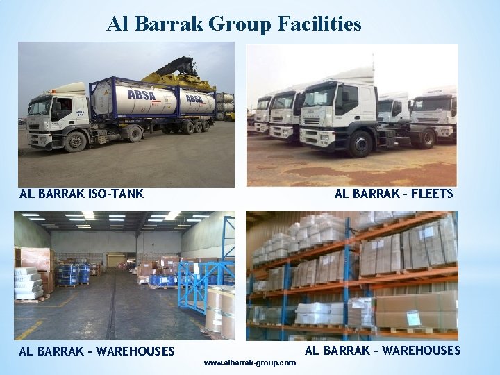 Al Barrak Group Facilities AL BARRAK ISO-TANK AL BARRAK - FLEETS AL BARRAK -