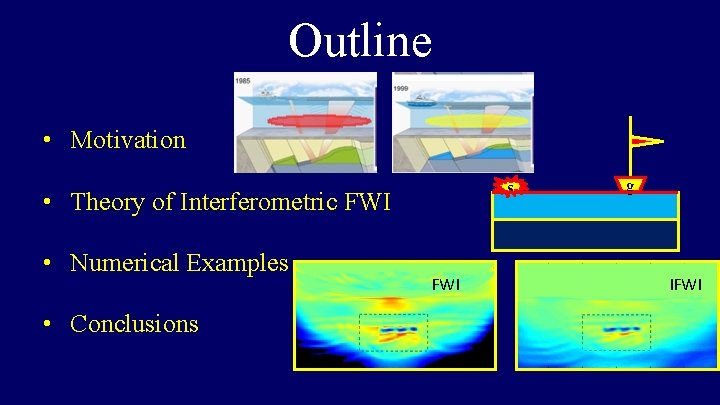 Outline • Motivation s • Theory of Interferometric FWI • Numerical Examples • Conclusions
