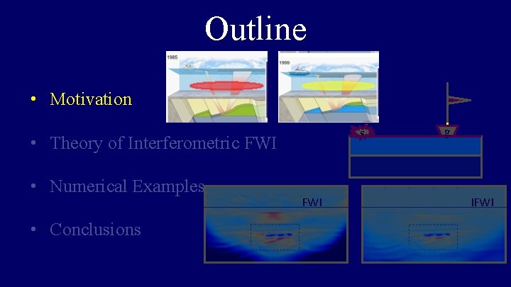 Outline • Motivation s • Theory of Interferometric FWI • Numerical Examples • Conclusions