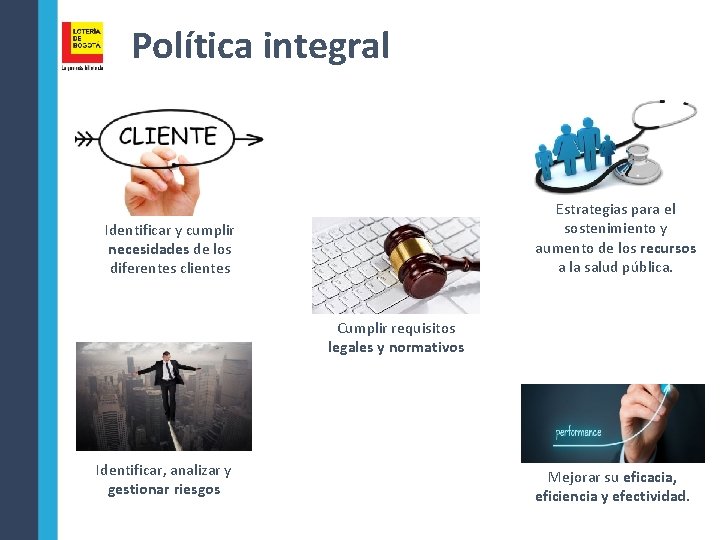 Política integral Estrategias para el sostenimiento y aumento de los recursos a la salud