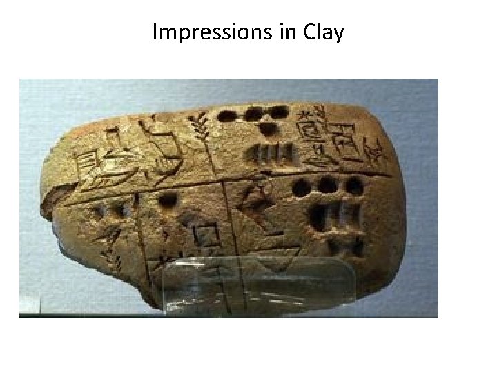 Impressions in Clay 