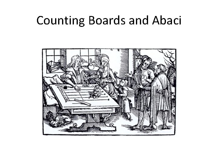 Counting Boards and Abaci 