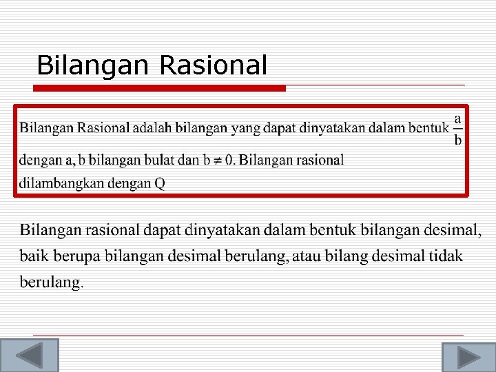 Bilangan Rasional 