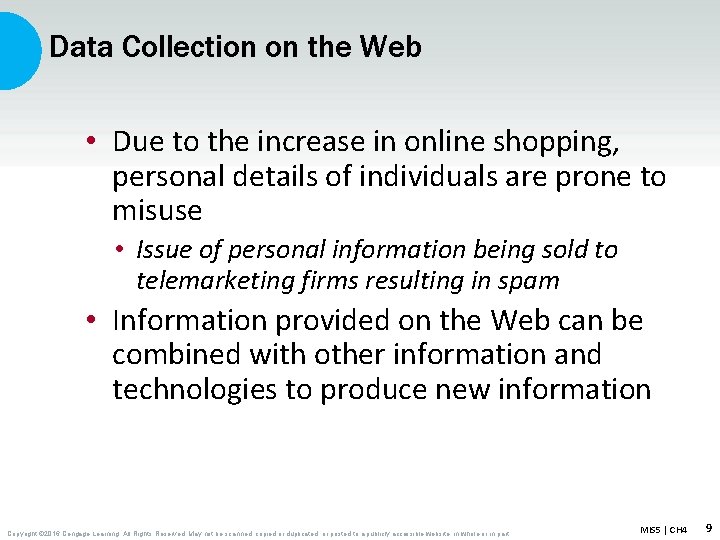 Data Collection on the Web • Due to the increase in online shopping, personal