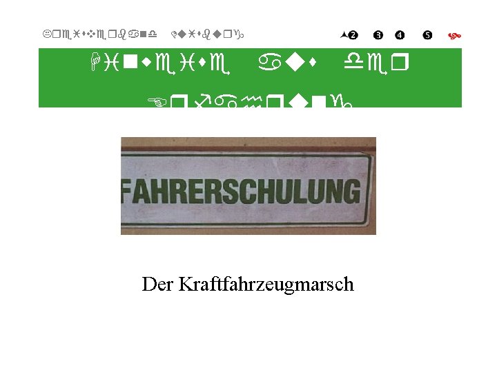 Kreisverband Duisburg Hinweise aus der Erfahrung Der Kraftfahrzeugmarsch 