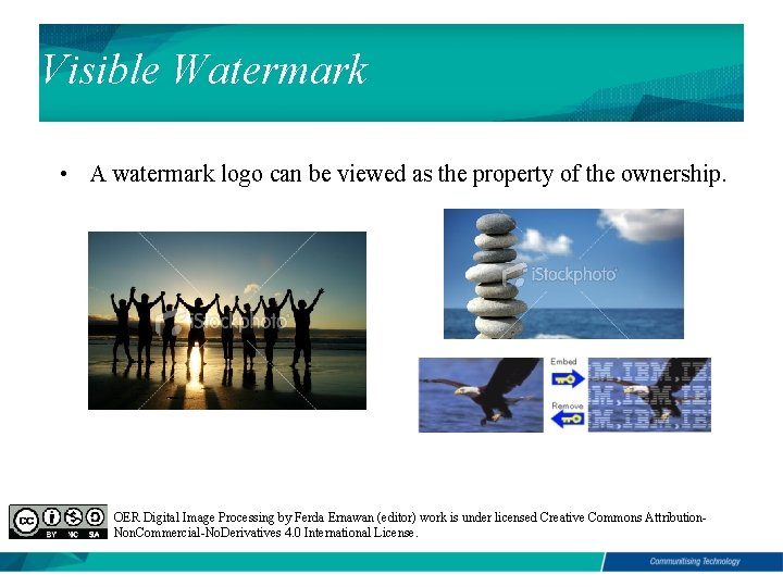 Visible Watermark • A watermark logo can be viewed as the property of the