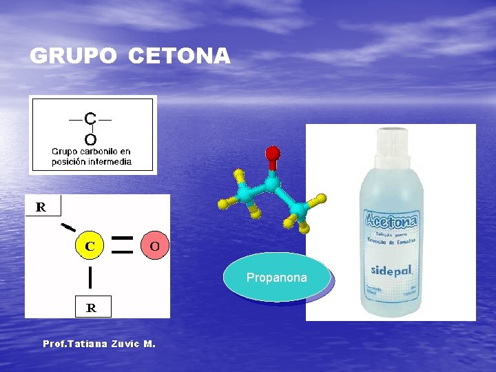 GRUPO CETONA Propanona Prof. Tatiana Zuvic M. 