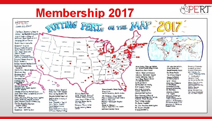  • Institutional Logo Membership 2017 • >60 Member Institutions (40 Founding) • 50+