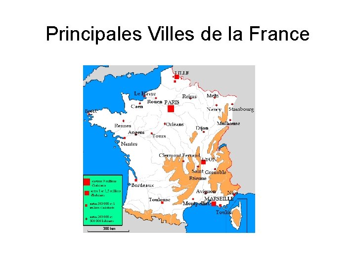 Principales Villes de la France 