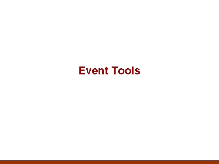 Event Tools 