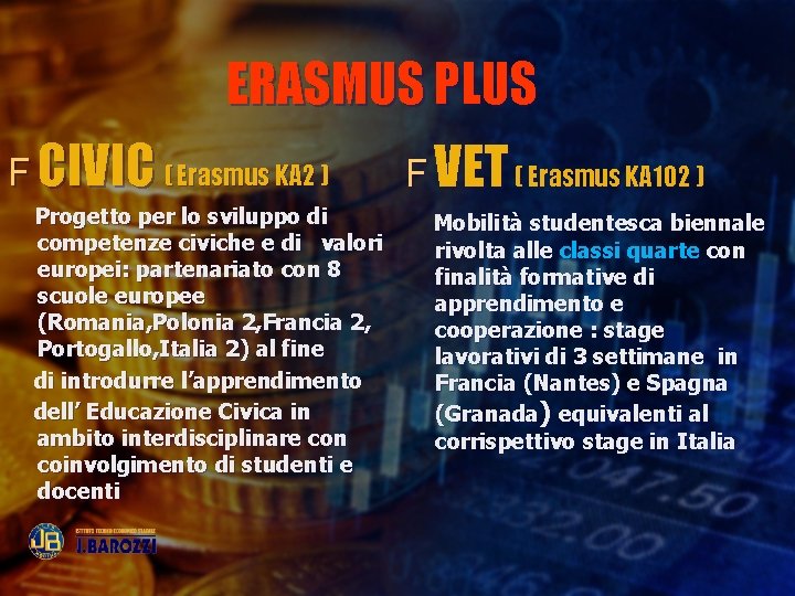 ERASMUS PLUS F CIVIC ( Erasmus KA 2 ) Progetto per lo sviluppo di
