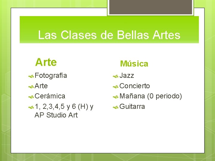 Las Clases de Bellas Arte Música Fotografía Jazz Arte Concierto Cerámica Mañana (0 periodo)