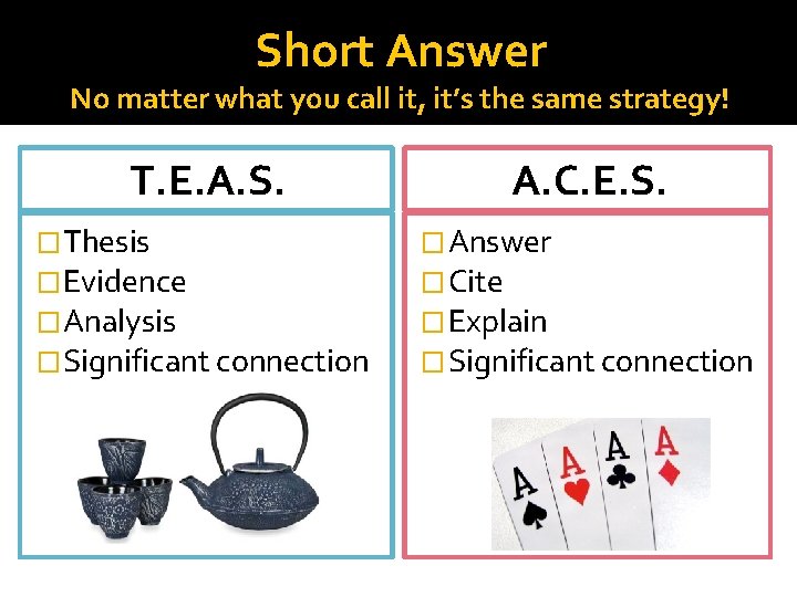 Short Answer No matter what you call it, it’s the same strategy! T. E.