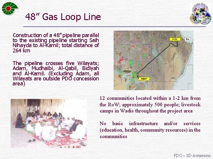 48” Gas Loop Line Construction of a 48” pipeline parallel to the existing pipeline