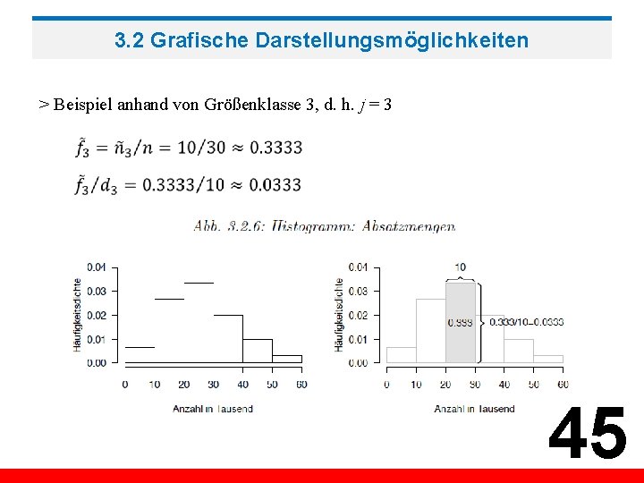 3. 2 Grafische Darstellungsmöglichkeiten > Beispiel anhand von Größenklasse 3, d. h. j =
