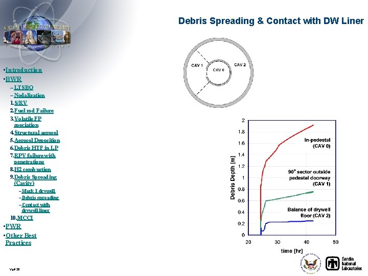 Debris Spreading & Contact with DW Liner • Introduction • BWR – LTSBO –