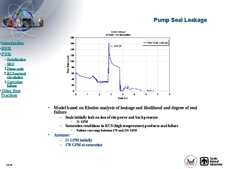 Pump Seal Leakage • Introduction • BWR • PWR – Nodalization – SBO 1.