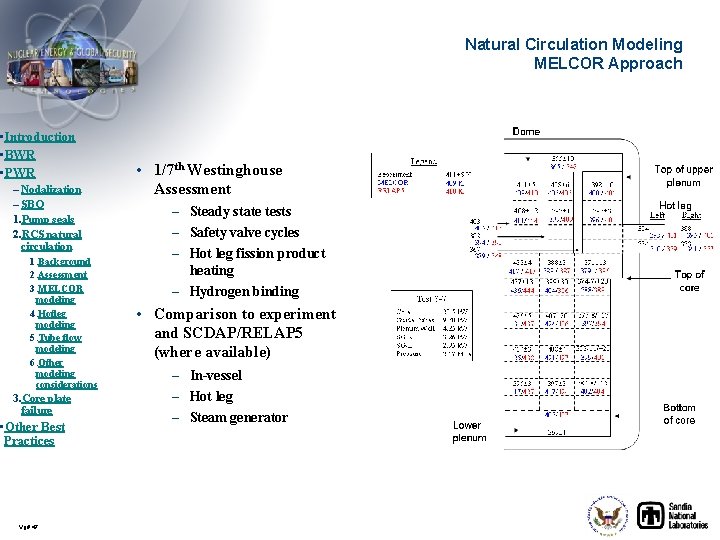 Natural Circulation Modeling MELCOR Approach • Introduction • BWR • PWR – Nodalization –