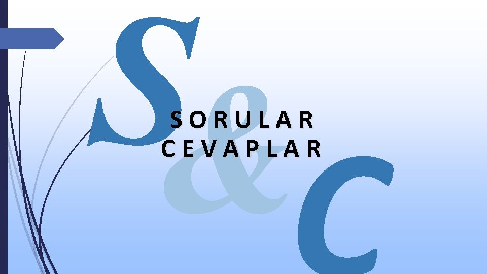 S& SORULAR CEVAPLAR 