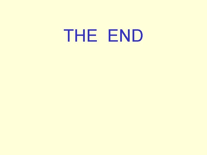 THE END 