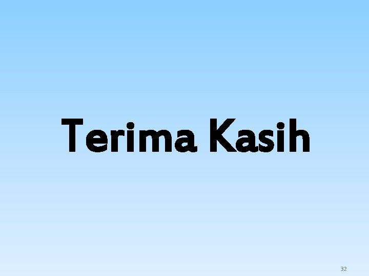 Terima Kasih 32 