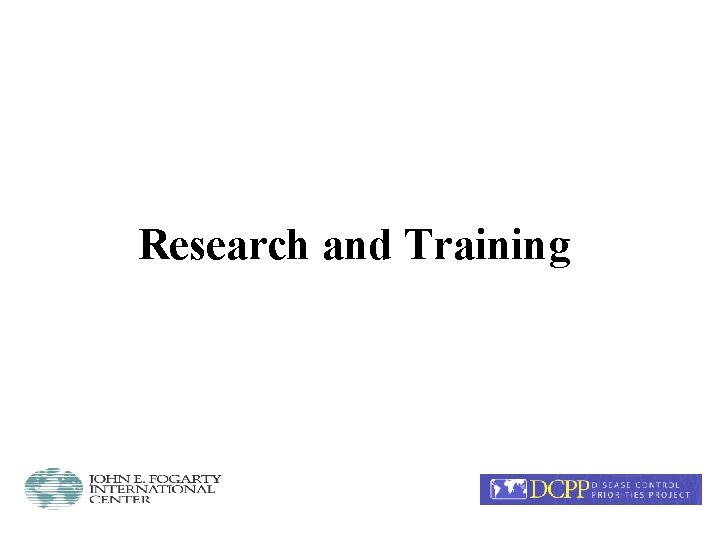 Research and Training 